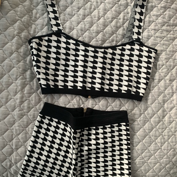 Houndstooth Crop Set- Size M fits AU 10-12 - Picture 6 of 6